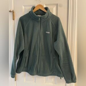 Green Fleece Columbia Jacket